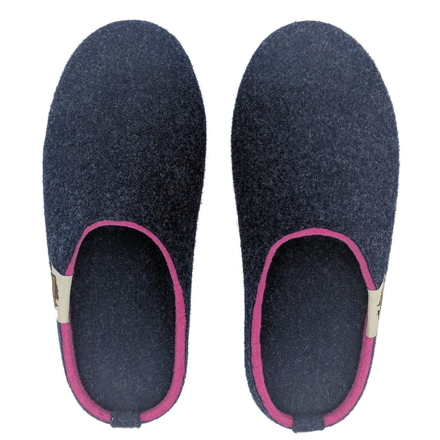 Outback Slipper - Navy & Pink