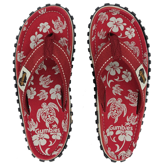 Islander Kanvas Klip-Klap - Pacific Red