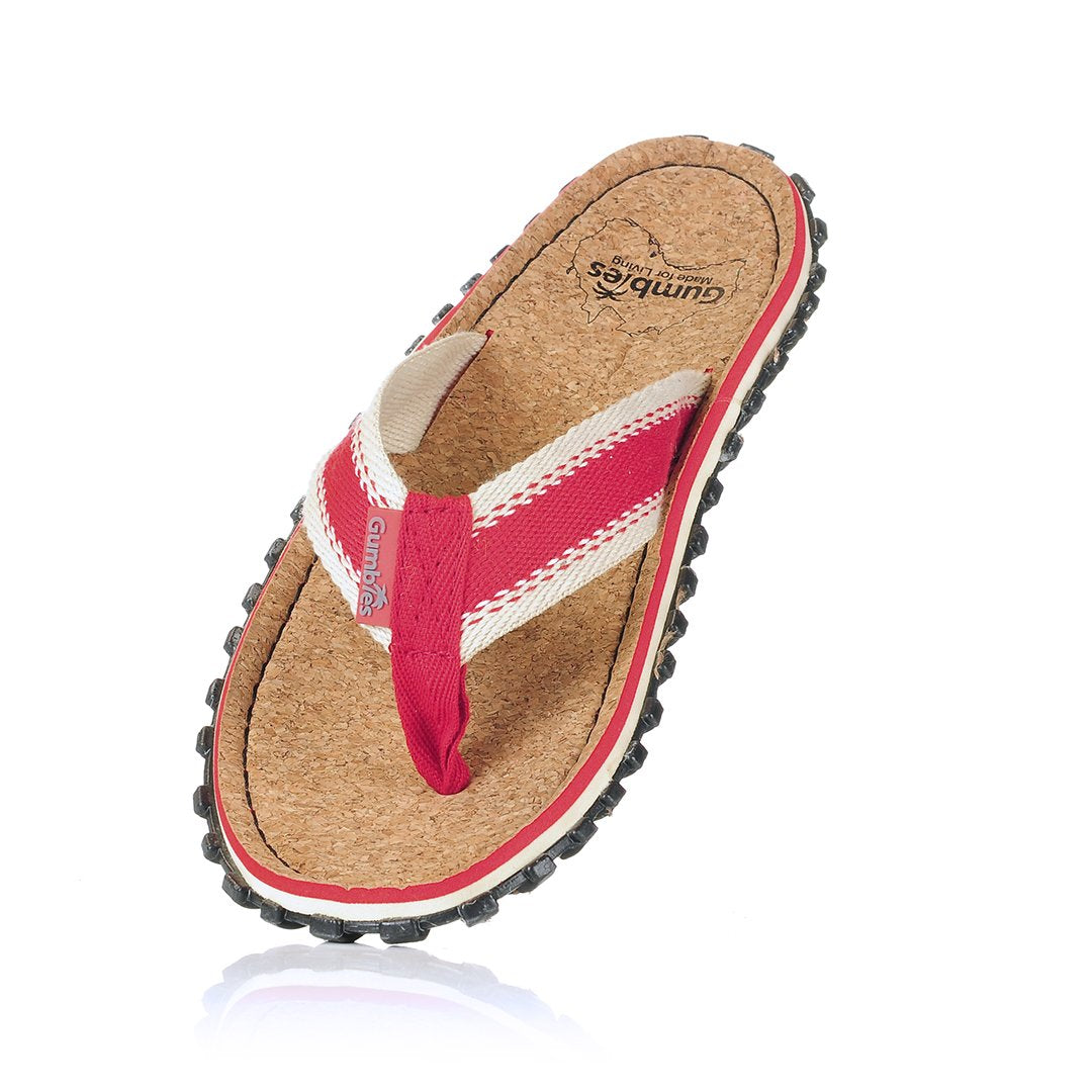 Corker Natural Cork Klip-Klap - Red
