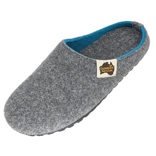 Outback Slipper - Grey & Turquoise