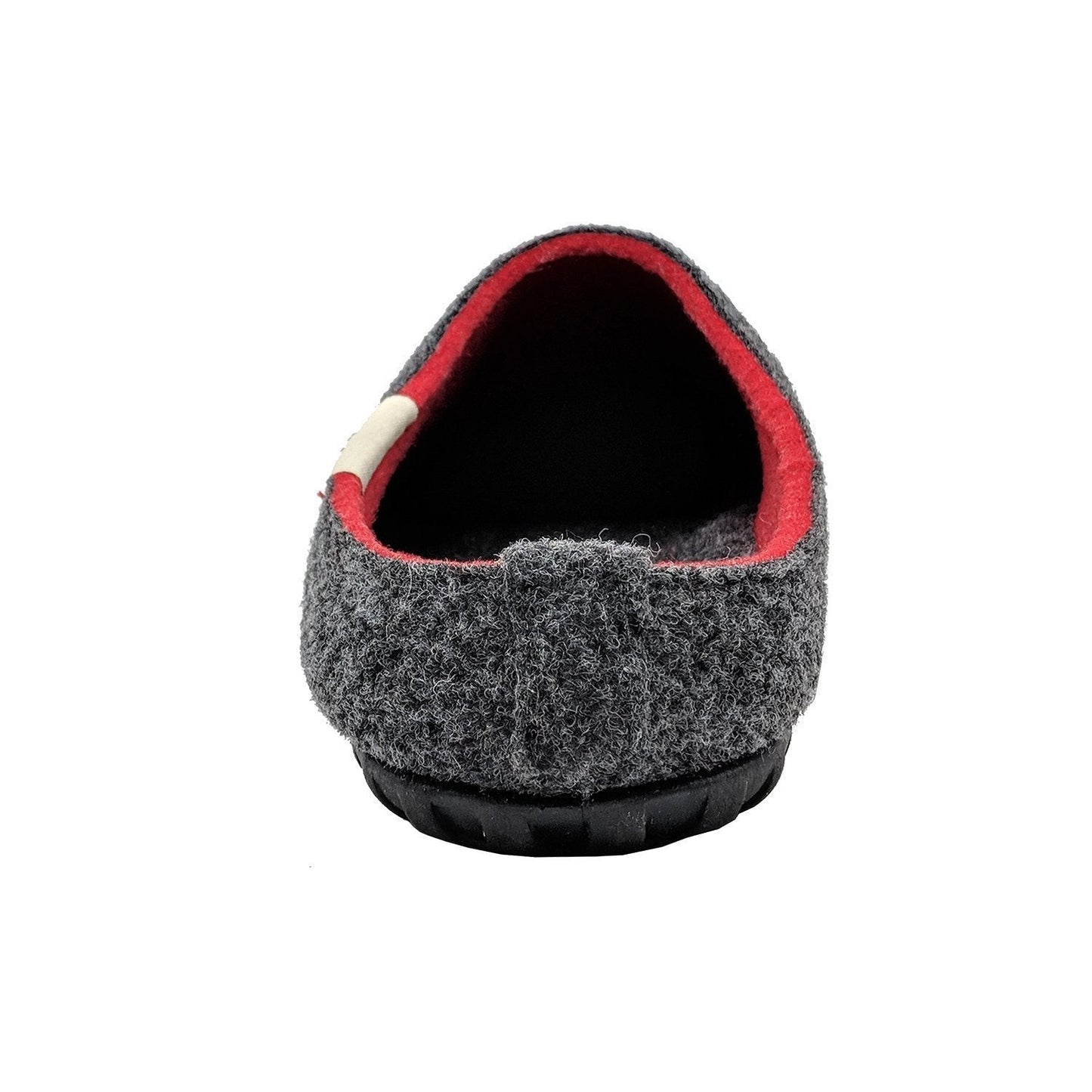 Outback Slipper - Charcoal & Red