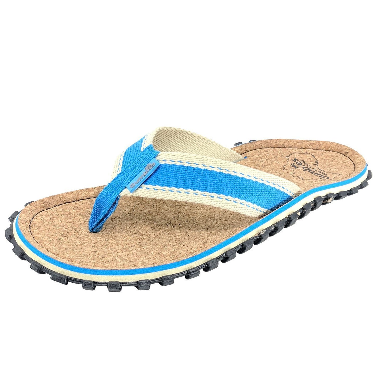 Corker Natural Cork Klip-Klap - Light Blue