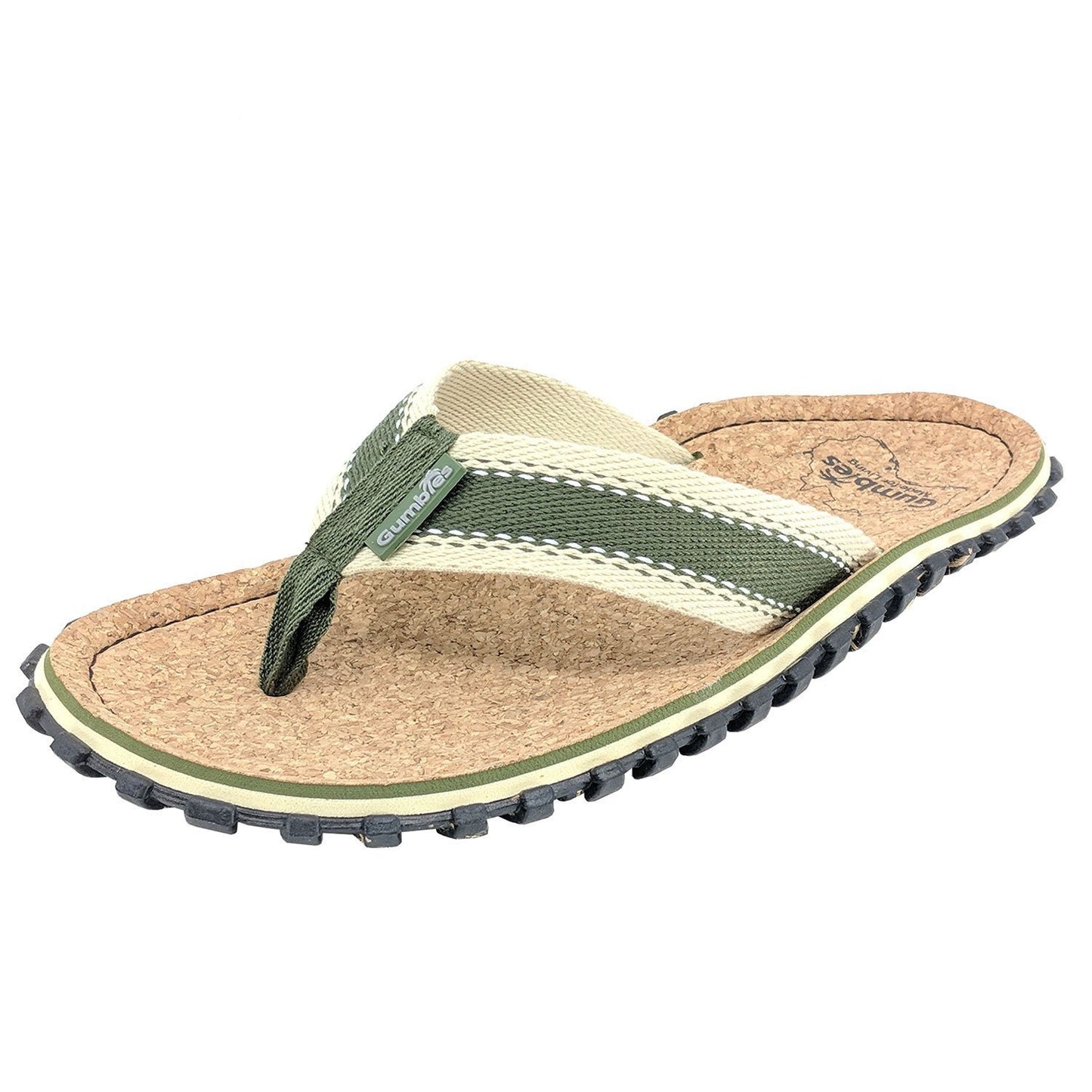 Corker Natural Cork Klip-Klap - Khaki