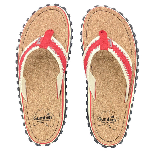 Corker Natural Cork Klip-Klap - Red