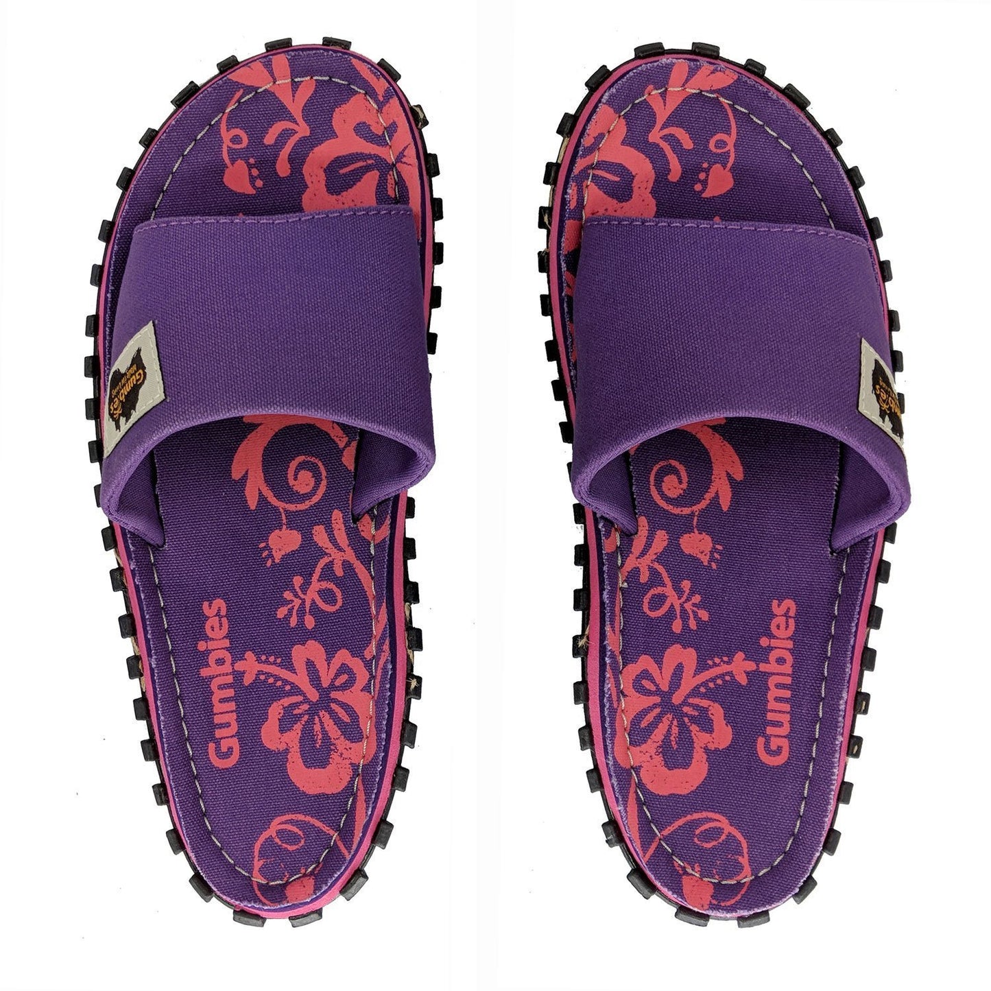 Islander Kanvas Slide - Purple Hibiscus