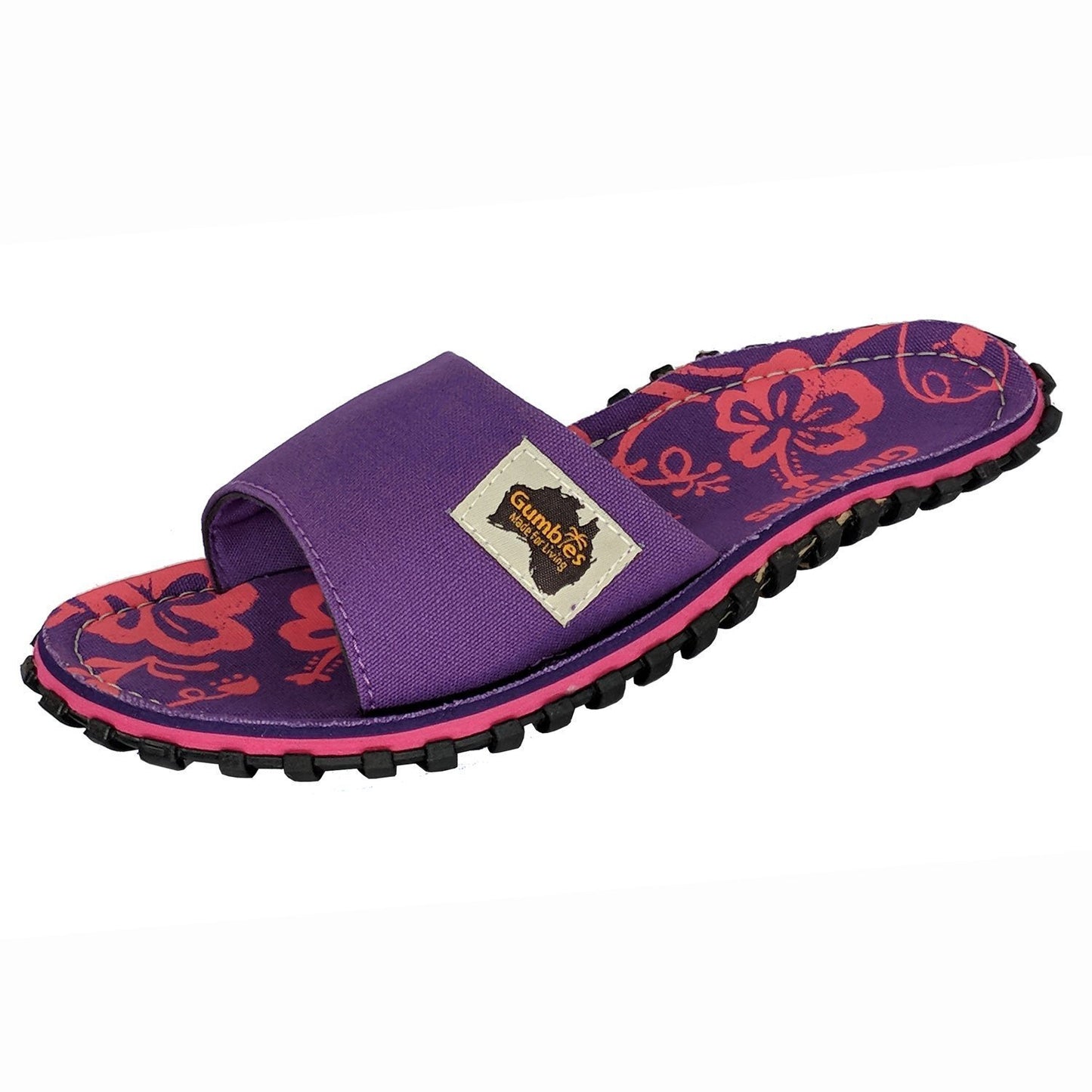 Islander Kanvas Slide - Purple Hibiscus