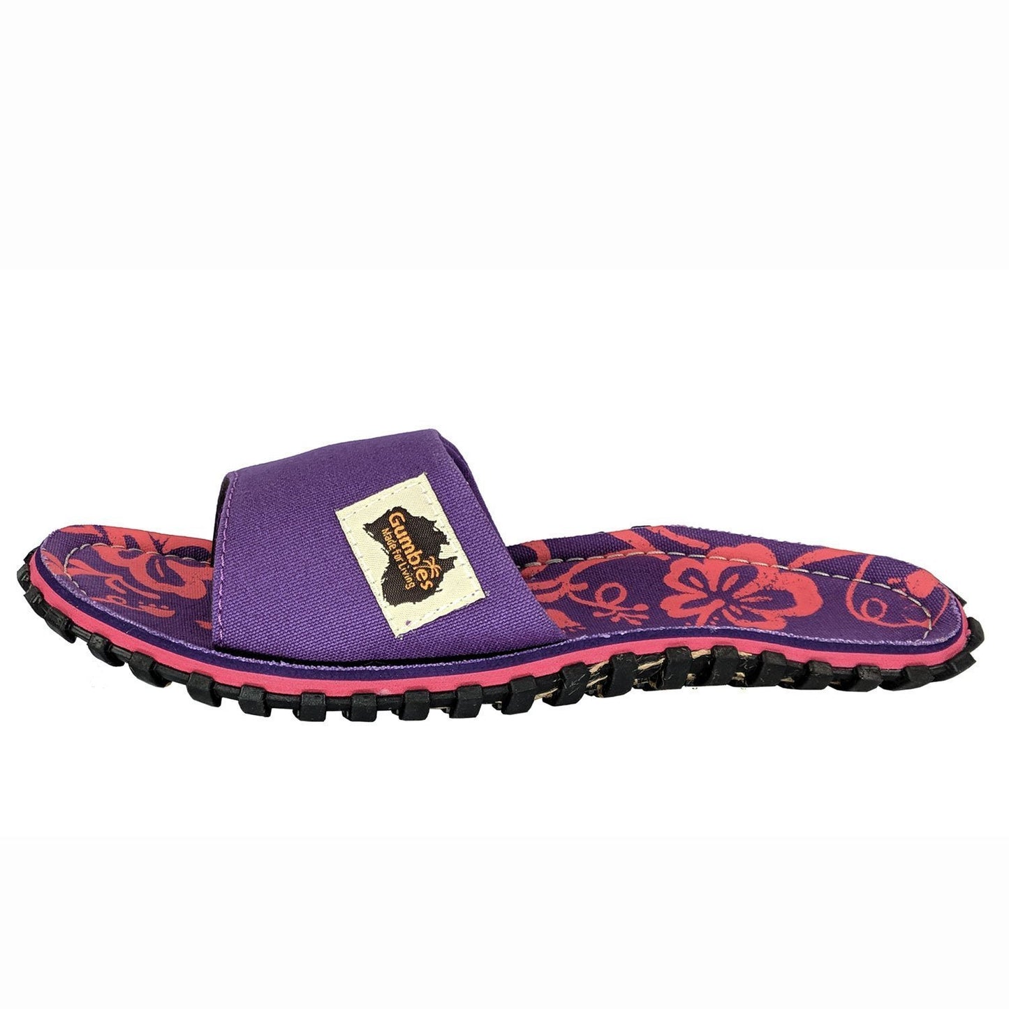 Islander Kanvas Slide - Purple Hibiscus