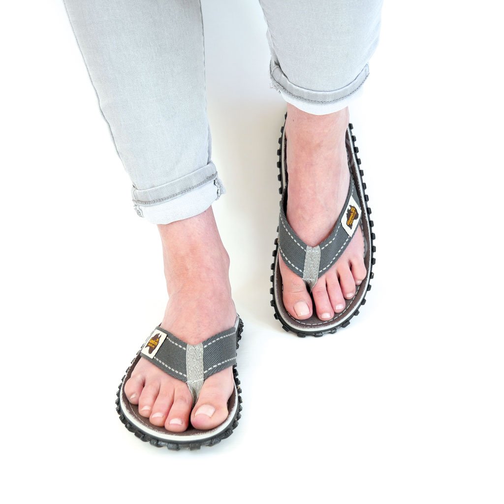 Islander Kanvas Klip-Klap - Cool Grey
