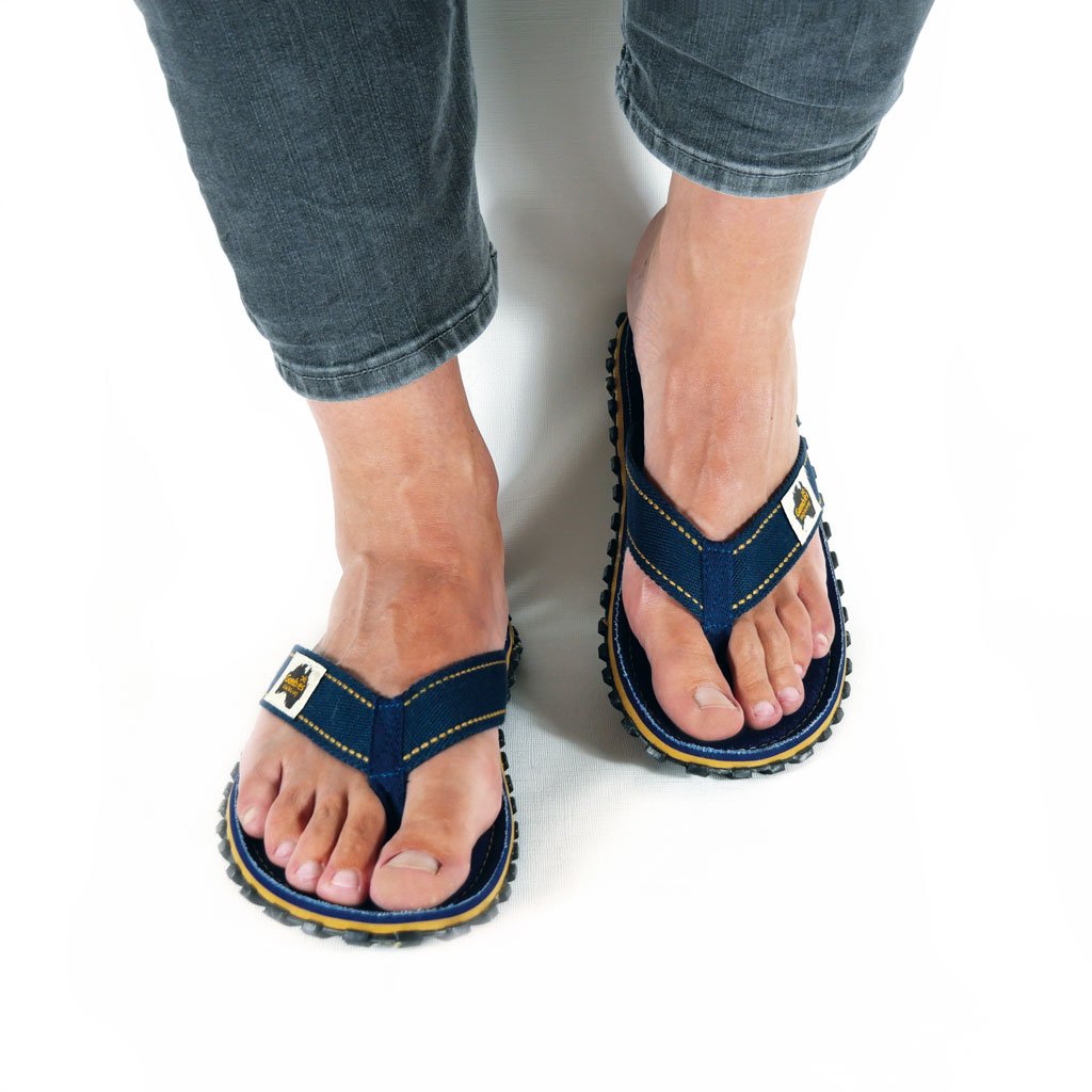 Islander Kanvas Klip-Klap - Dark Denim