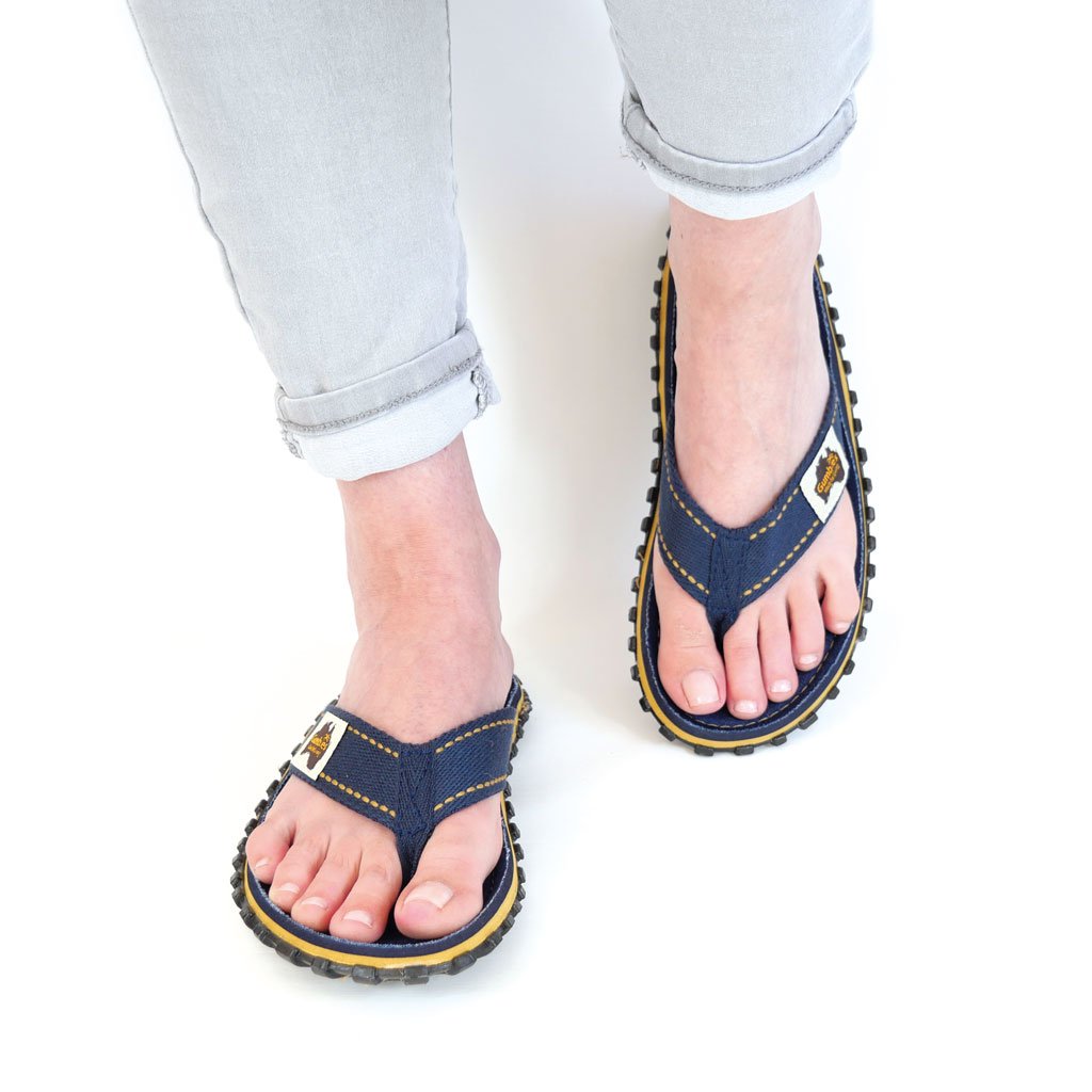 Islander Kanvas Klip-Klap - Dark Denim