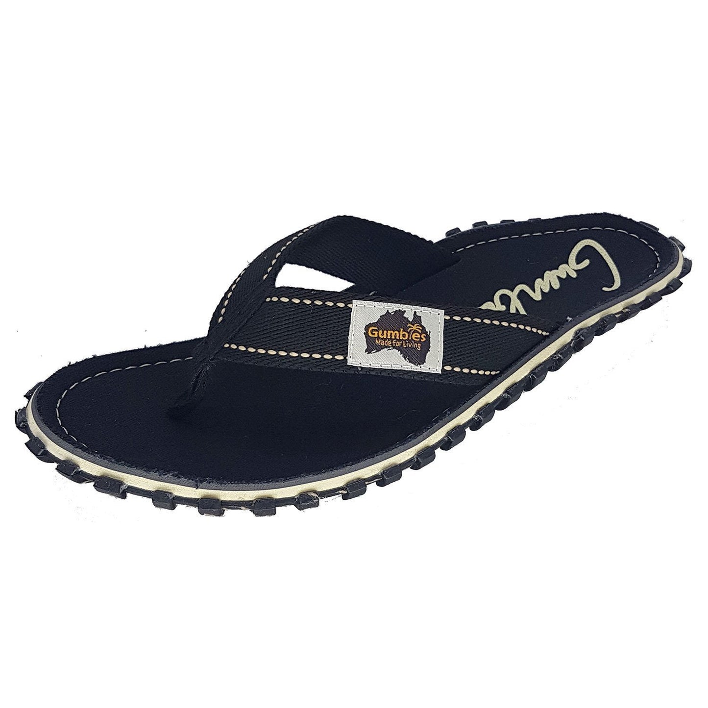 Islander Kanvas Klip-Klap - Black