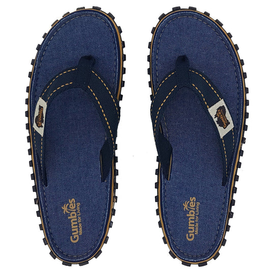 Islander Kanvas Klip-Klap - Dark Denim