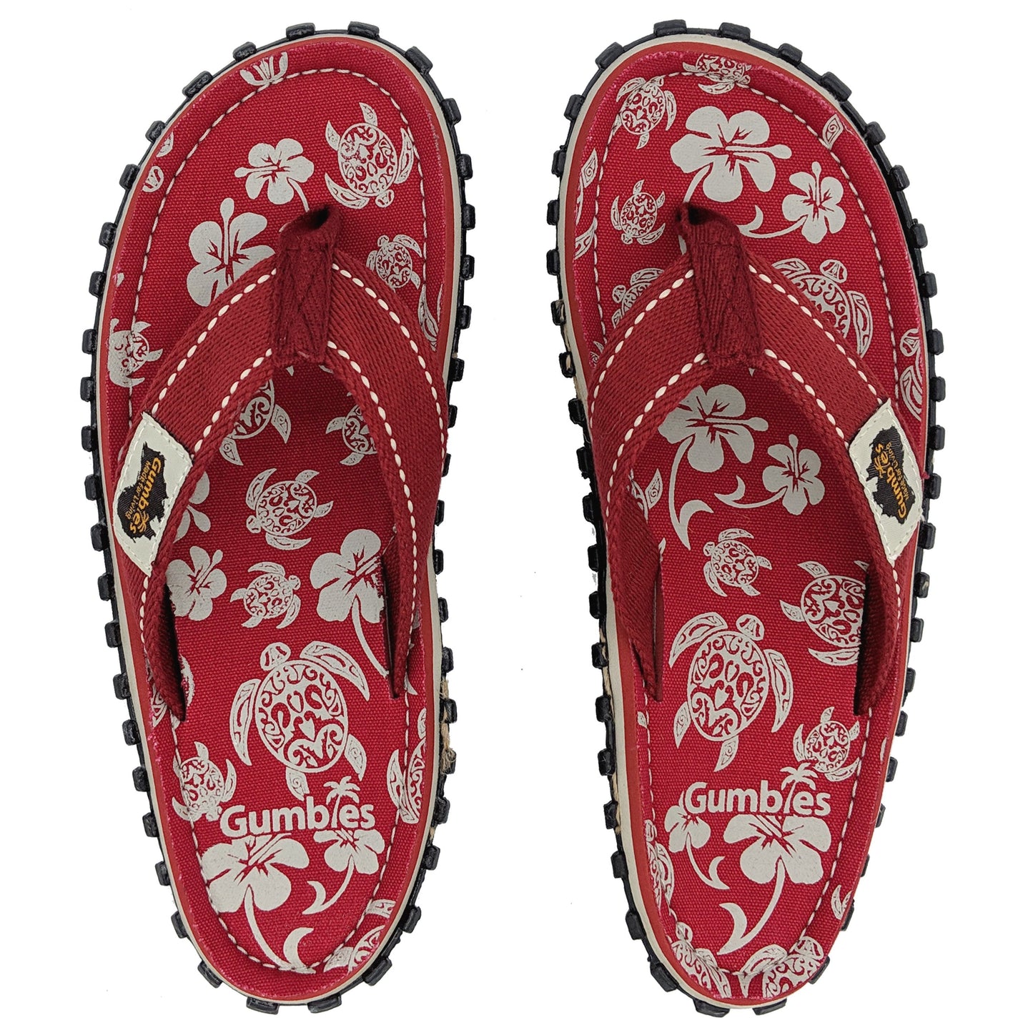 Islander Kanvas Klip-Klap - Pacific Red