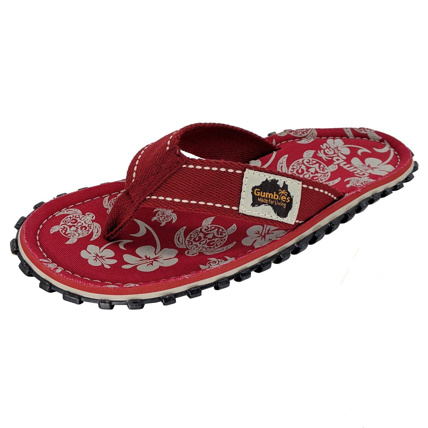 Islander Kanvas Klip-Klap - Pacific Red
