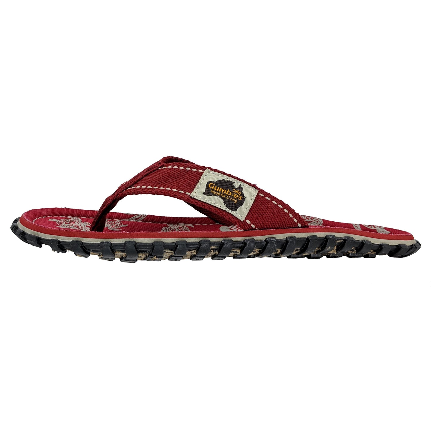 Islander Kanvas Klip-Klap - Pacific Red
