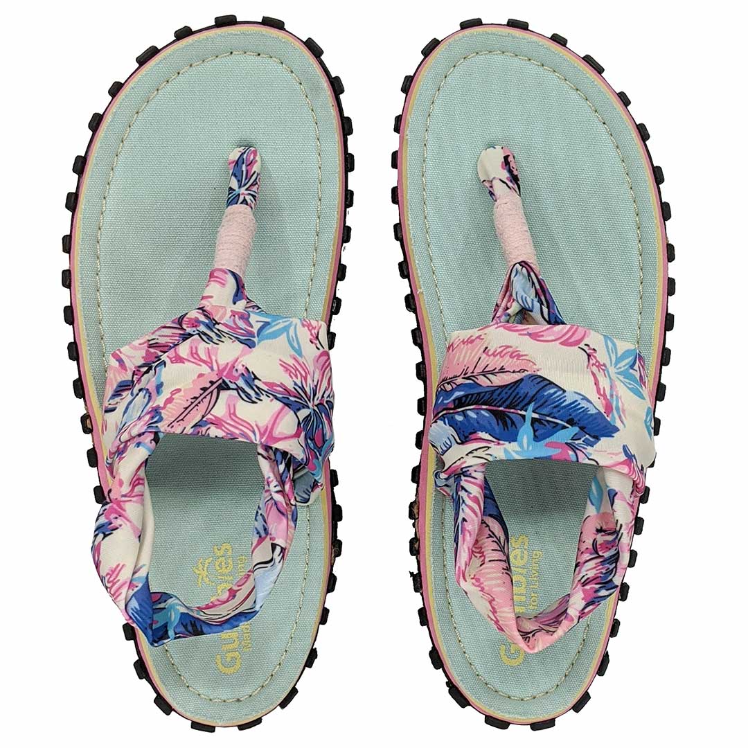 Slingback Kanvas Klip-Klap - Mint