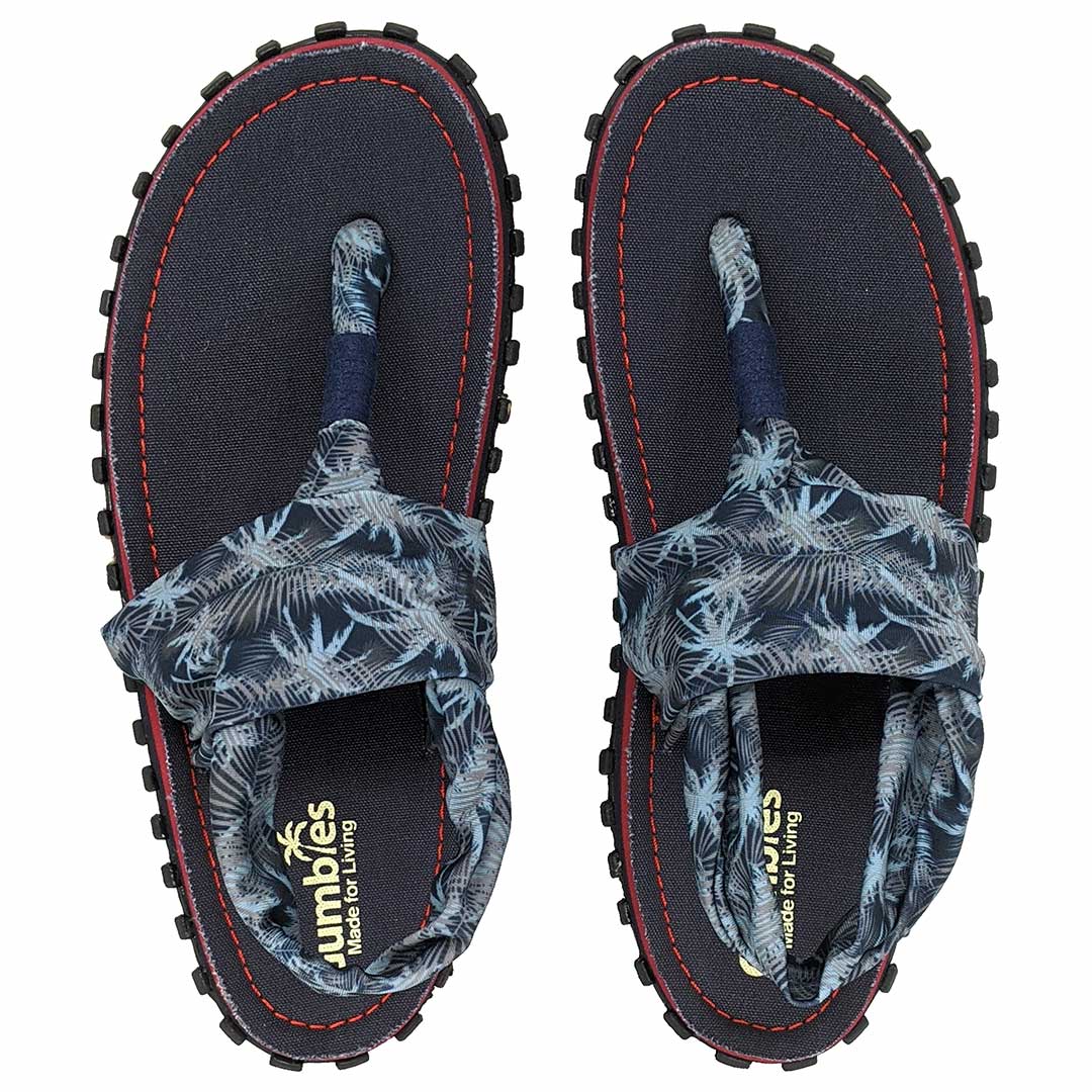 Slingback Kanvas Klip-Klap - Navy
