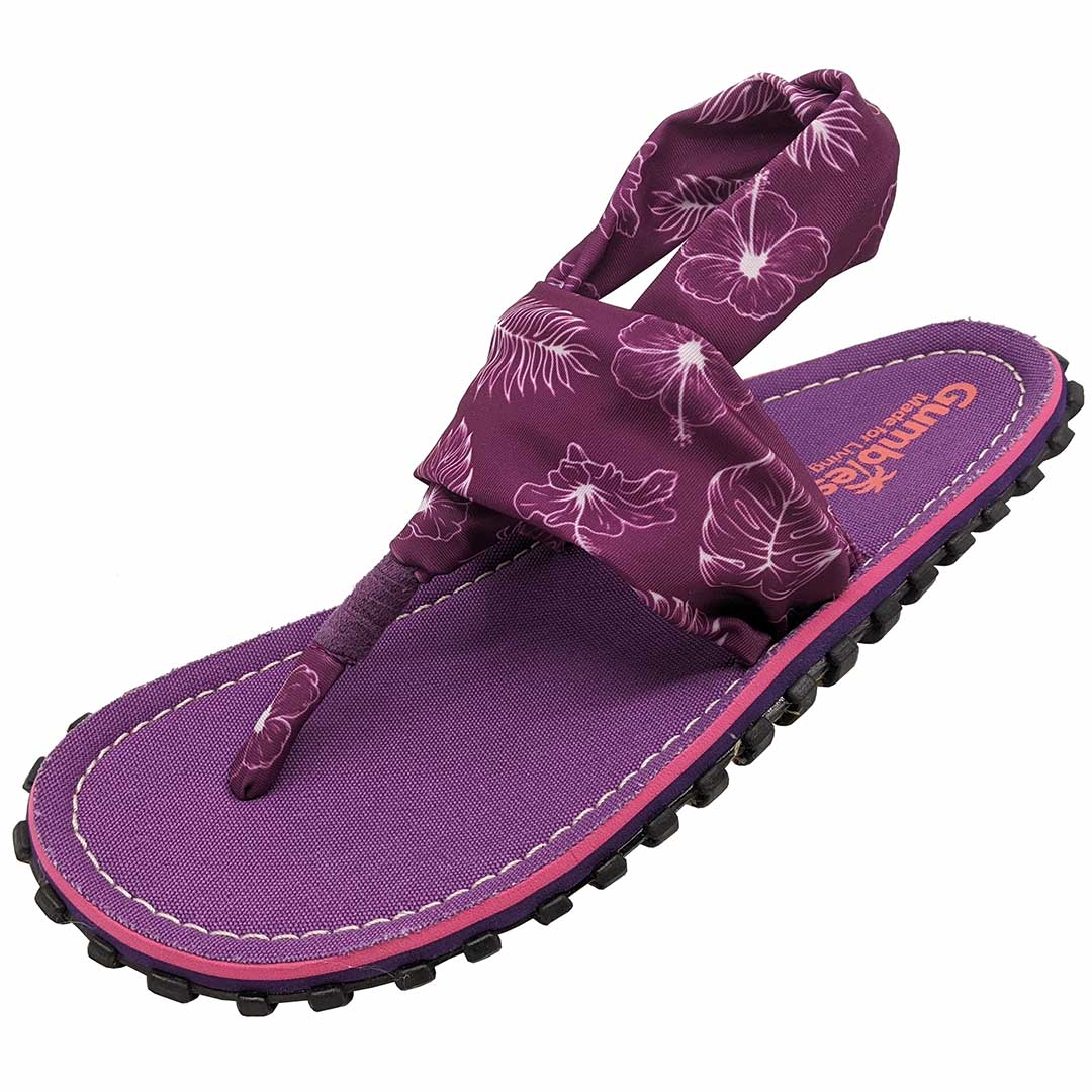 Slingback Kanvas Klip-Klap - Purple