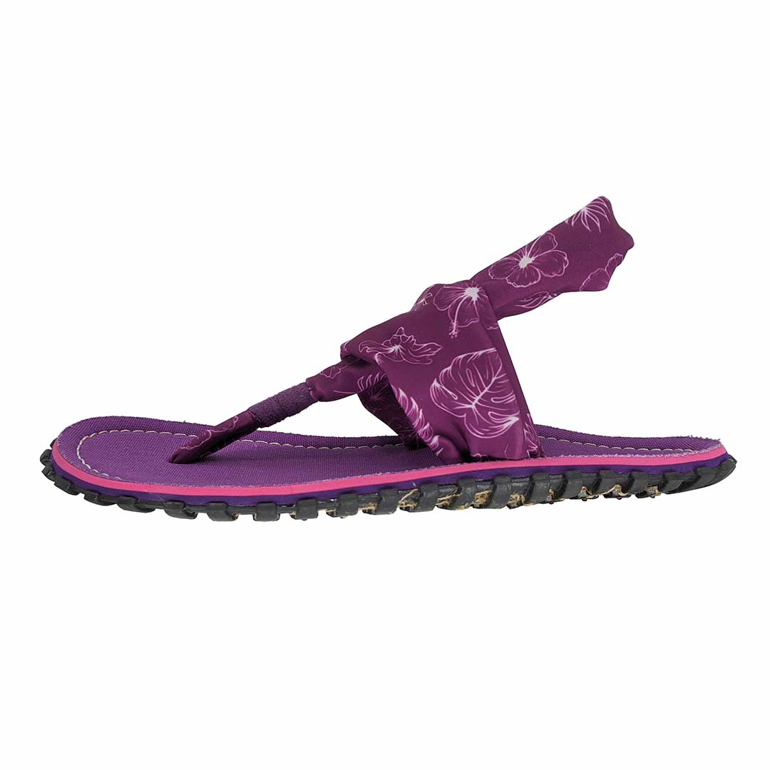 Slingback Kanvas Klip-Klap - Purple