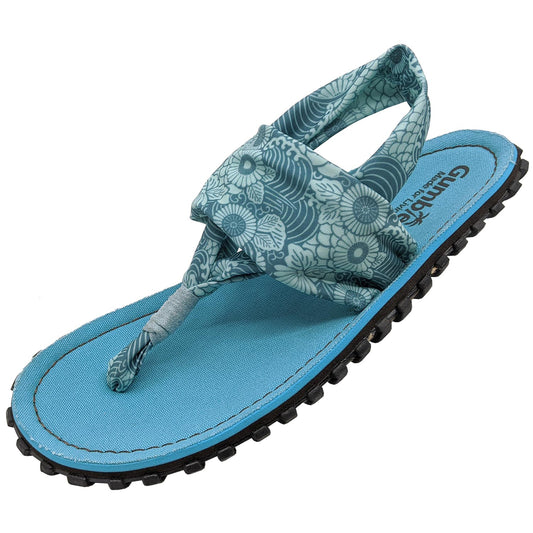 Slingback Kanvas Klip-Klap - Turquoise