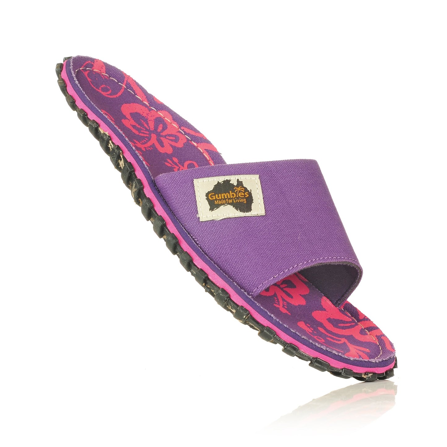 Islander Kanvas Slide - Purple Hibiscus