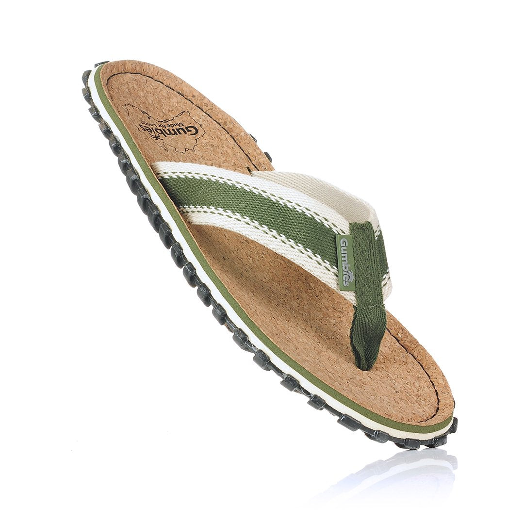 Corker Natural Cork Klip-Klap - Khaki