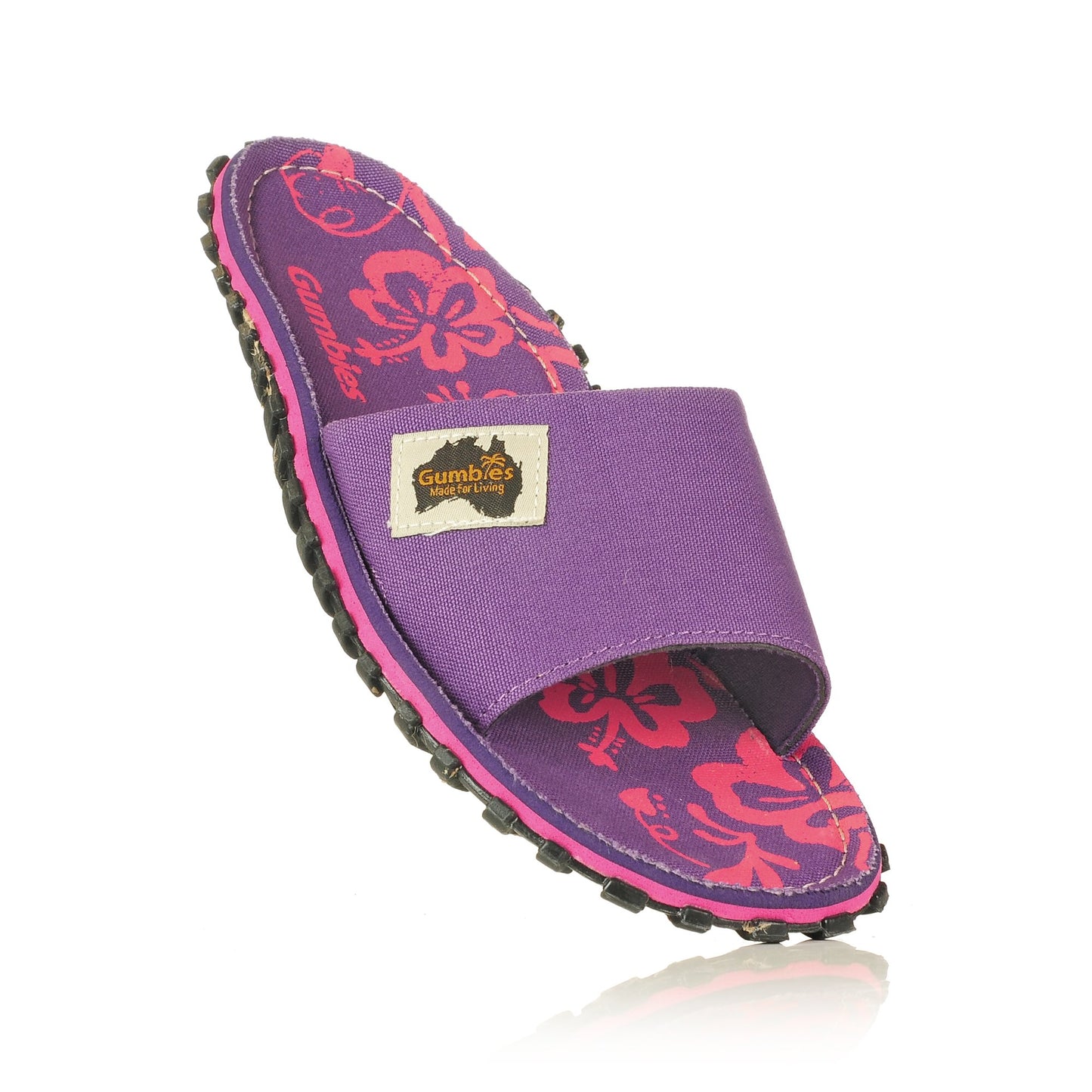 Islander Kanvas Slide - Purple Hibiscus