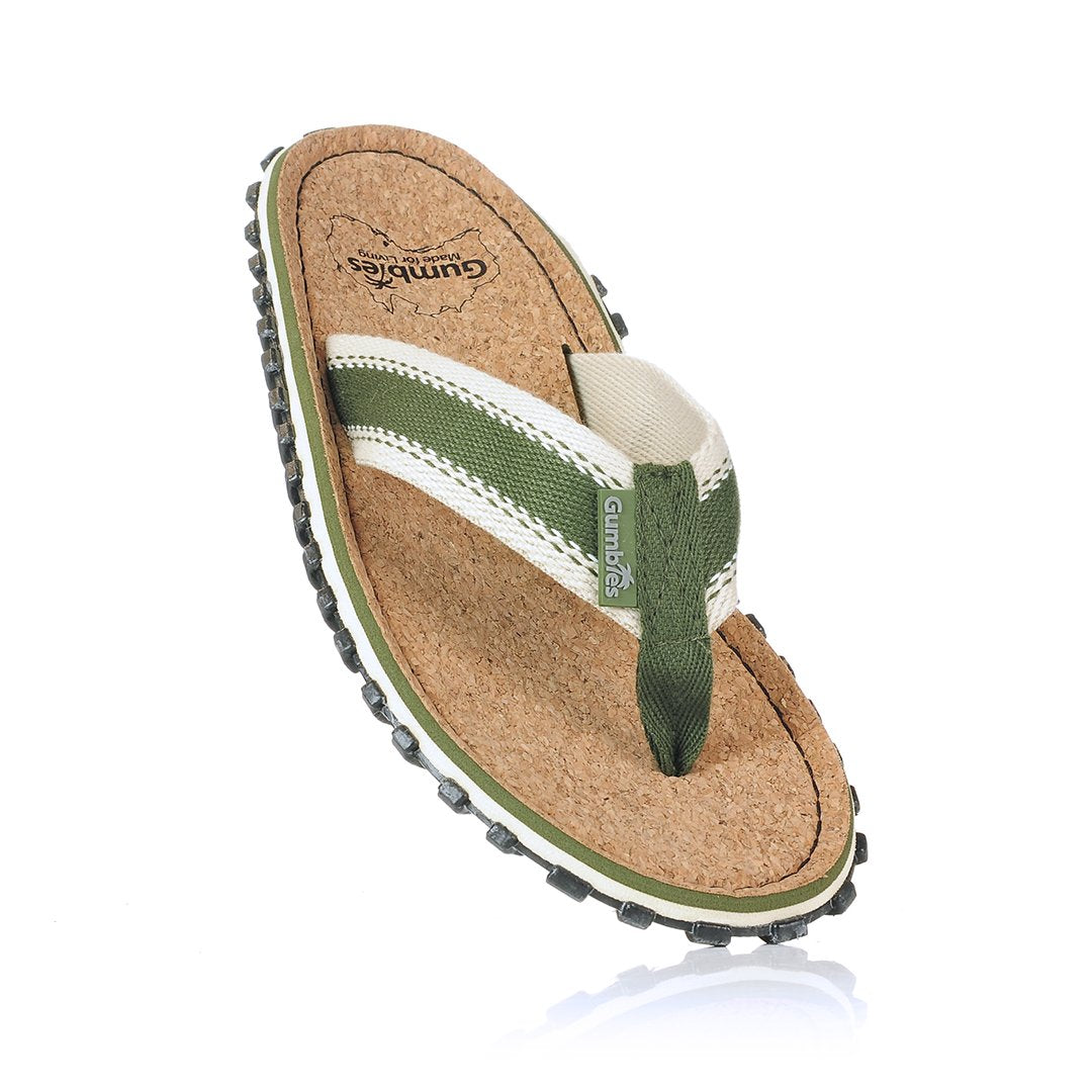 Corker Natural Cork Klip-Klap - Khaki