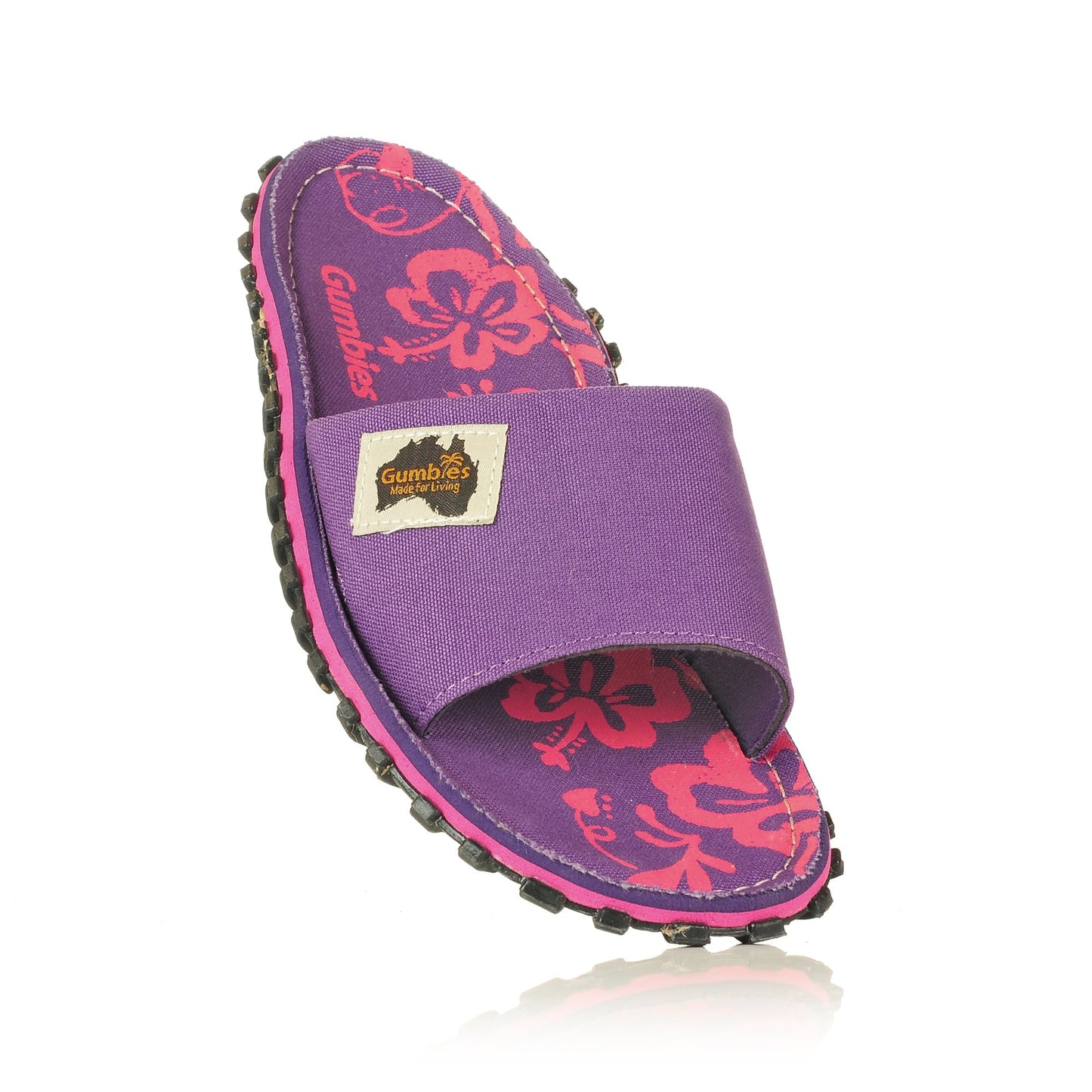 Islander Kanvas Slide - Purple Hibiscus