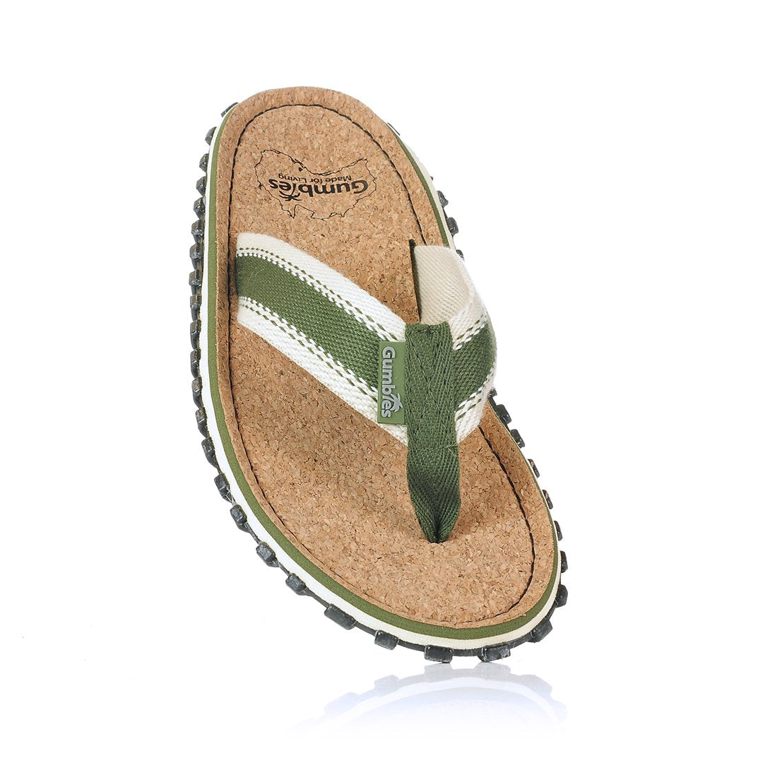 Corker Natural Cork Klip-Klap - Khaki