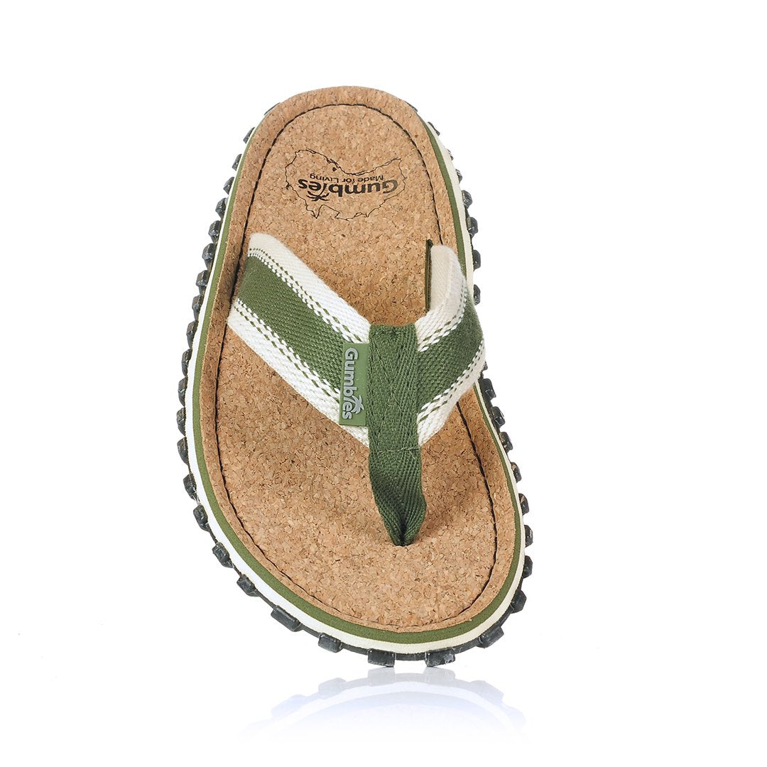 Corker Natural Cork Klip-Klap - Khaki
