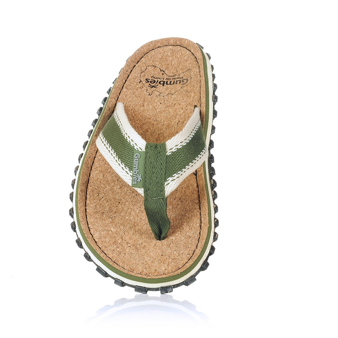 Corker Natural Cork Klip-Klap - Khaki
