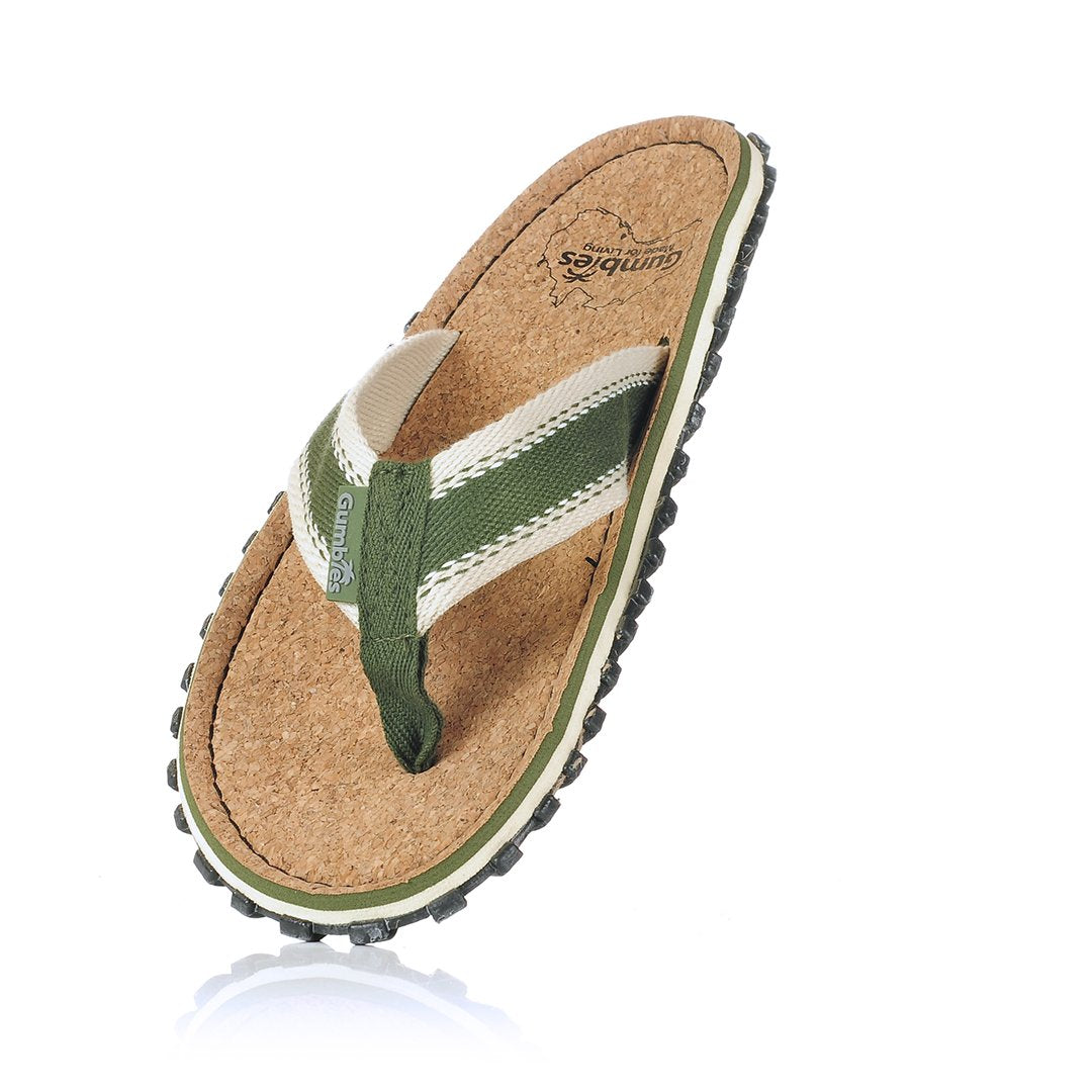 Corker Natural Cork Klip-Klap - Khaki
