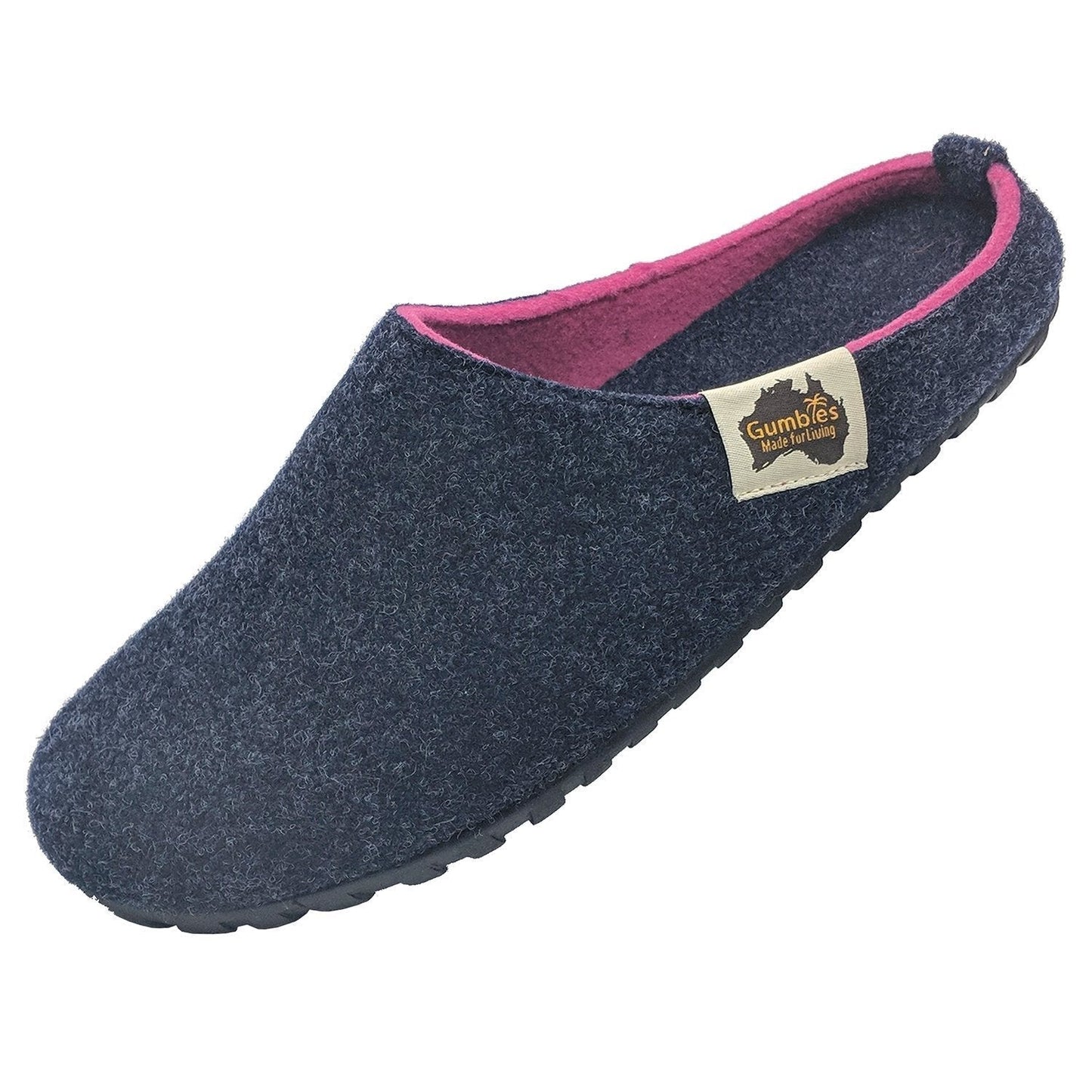 Outback Slipper - Navy & Pink