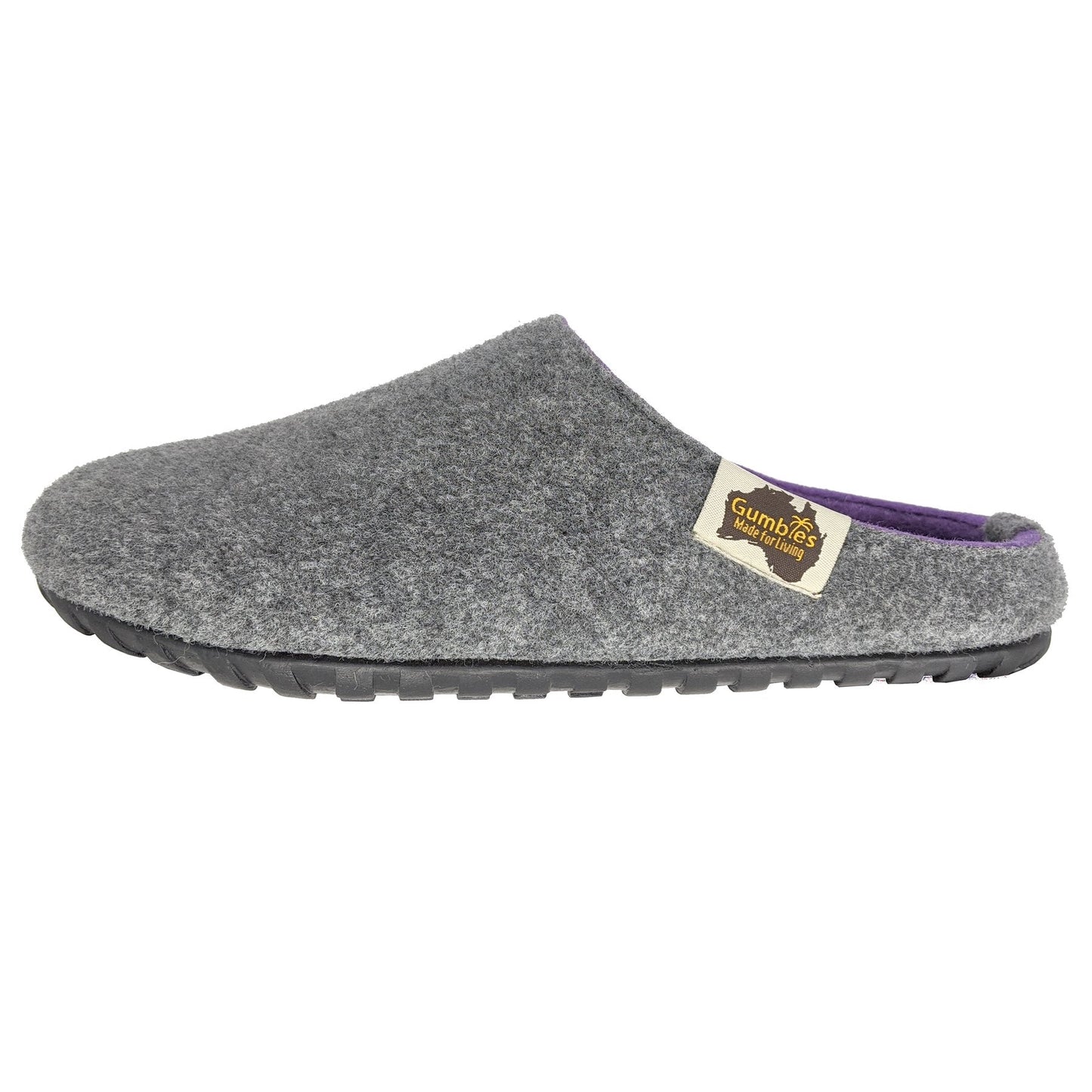 Outback Slipper - Grey & Purple